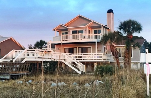 Saint Helena Island House | Flexible booking! Oceanfront, 5 bedrooms w/4 ensuite, spacious, & beach items.