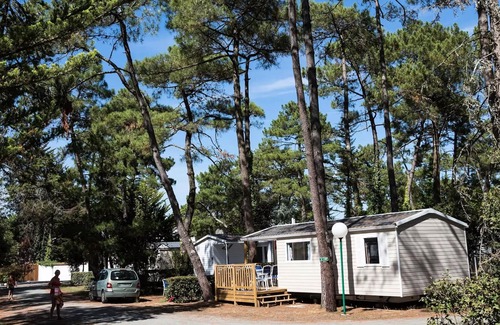 Les Conches House | Flower Camping Les Dunes * - Mobil Home Standard 22m2- 2 bedrooms - Small terrace + TV 4 persons