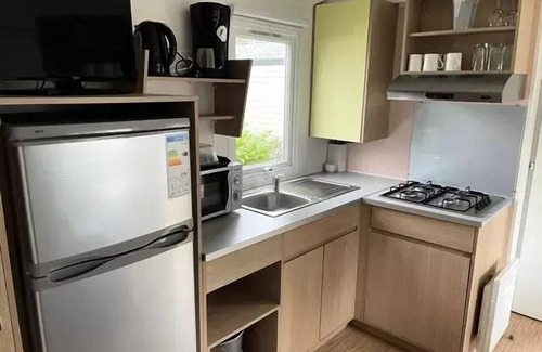 Les Conches House | Flower Camping Les Dunes * - Mobil Home Comfort 28m2 - 3 bedrooms - Large terrace + TV 6 people