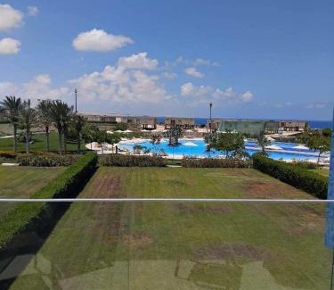 Ad-Dab'ah Apartment | Fouka Bay Stylish 3BR Sea and Pool