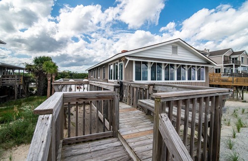 Pawleys Island House | Four bedroom Ocean Front home with Elevator on Pawley's Island Beach
