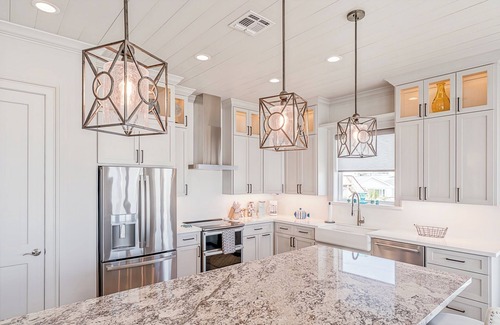 Spanish Grant House | From the moment you arrive, the Gulf stretches out before you in an endless sweep of blue and gold — a living canvas of rolling waves, soft breezes, and skies that shift with every hour. Here, the ocean isn’t just a view; it’s a rhythm that slows you