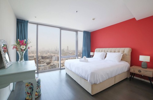 Jadaf Apartment | Full Waterfront Views - 2BR in D1 Towers - Al Jaddaf