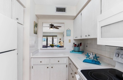 Siesta Key Condo | Fully Remodeled, 1st Floor End Unit | Lanai just steps from the Heated Pool | Near Crescent Beach