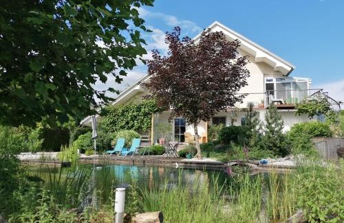 Bled Apartment | Garden Paradise Bled Apartments - garden, pond and castle view