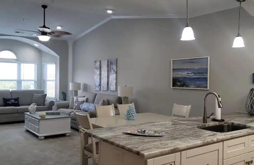 Carolina Yacht Landing Apartment | Gated Family 3br Waterview 5-7min drive to Beach!