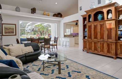 Biggar House | Gated pool home- tennis & basketball, near shops, beach, and more in Fort Myers!