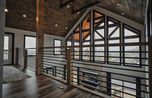 Chalet Village North House | Gatlinburg/Pigeon Forge Mountain Cabin w/game room, hot tub, new heated pool!