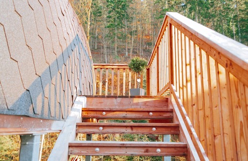 Wilhelmsthal Apartment | Gemütliches Chalet für bis zu Drei Personen mit Eigener Küchenzeile