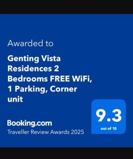 Genting Highlands Apartment | Genting Vista Residences 2 Bedrooms FREE WiFi, 1 Parking, Corner unit