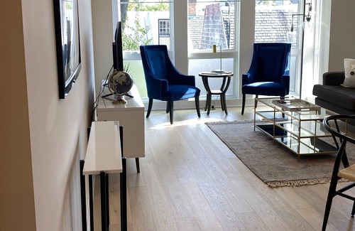 Georgetown Apartment | Georgetown, New Boutique Apt, Historic Bldg, 2BR 1BA, private deck