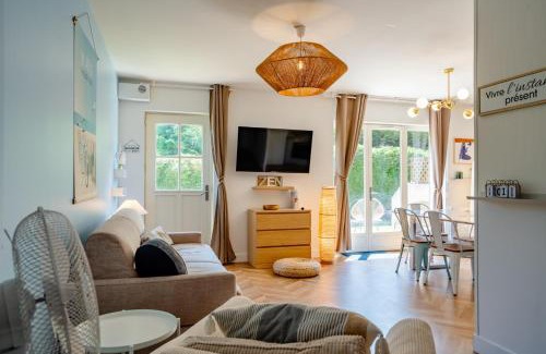 Saint-Josse Apartment | Gite La Goutte d'eau - Baby foot - 6 personnes LITS King & Queen size - Terrasse Vue étang