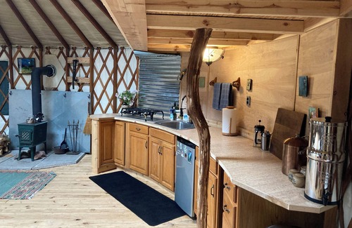 Mancelona House | Golden Vista Yurt - Pet Friendly