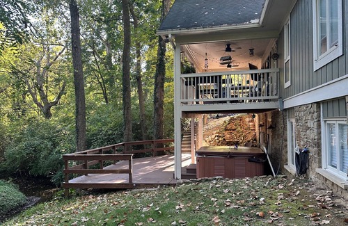 West Newton House | Gorgeous 4-bedroom home on 2-acre wooded lot w/creek, 8 miles south of downtown