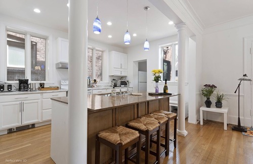 Hyde Park House | Gorgeous historic mansion on UChicago campus. Renovation with original detail.