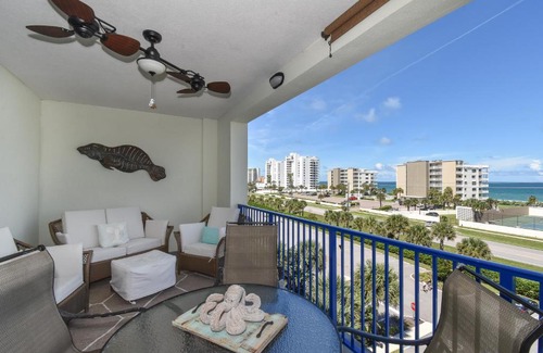 New Smyrna Beach Apartment | Gorgeous Ocean Walk Condo with Ocean and Estuary Views OW18-506