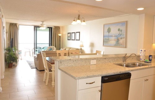Indian Shores Condo | Gorgeous Sunset Views from Sand Castle 3 Condo. 3/2, heated pool, beachfront