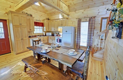 Ellijay Cabin | Gorgeous views/every room, hot tub, fenced yard, pets, pool table, WIFI