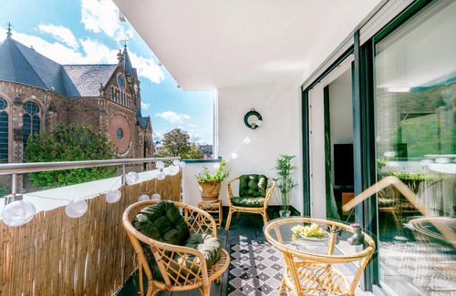 Neuwied Apartment | Grüne Wohnoase - stilvoll - Balkonidylle - Zentrum