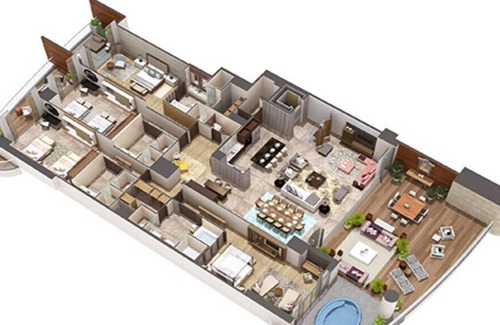 Villa Juarez Resort | Grand Luxxe Residence 4BR RM with golf, massage