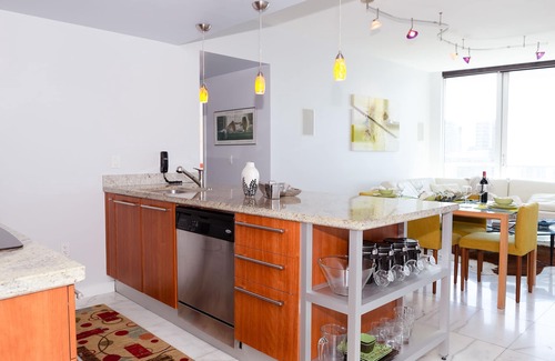 Downtown Miami Condo | Great Value! All Inclusive Monthly Rental-On the Water! Residential Building.