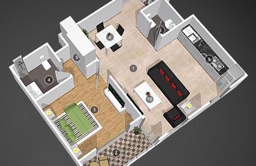 Dubai Apartment | Green community - Tennis, streetball - 15 mins sea