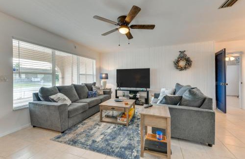 North Port House | Grill and Fire Pit Table Watefront North Port Home