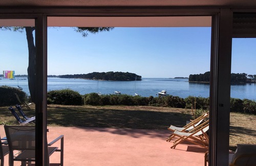 Larmor-Baden House | Ground floor with panoramic view of the Gulf of Morbihan and access to the beach