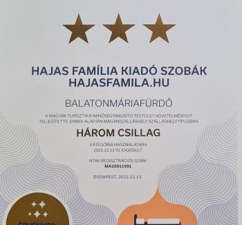 Balatonmariafurdo House | Hajas Família Kiadó Szobák