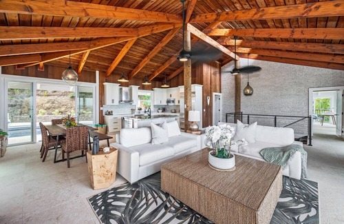 Lanikai House | Hale Lani: Mountainside Ocean View Home | Private Pool & soaking tub with a view
