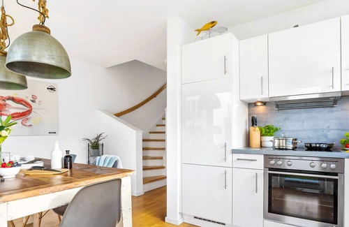 Olpenitz House | Harbour House - 1st row on the water, roof terrace, sauna, fireplace, 2 parking spaces