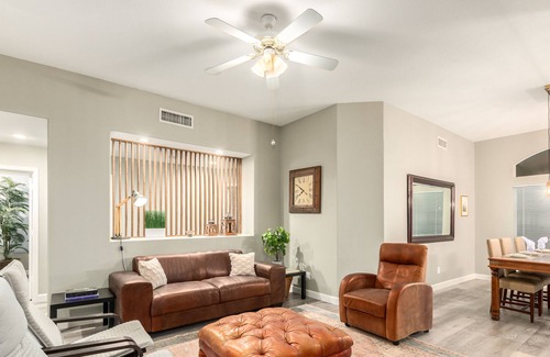 Ashley Park House | Heated Pool w/ Work From Home Office.