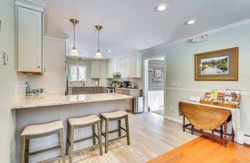 Ludlow House | Heated Saltwater Pool: Riverfront Home in Ludlow