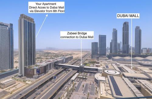 Bur Dubai Apartment | High-Floor Luxe 2BR Stunning Burj Khalifa & Fountain Views Direct Dubai Mall Access