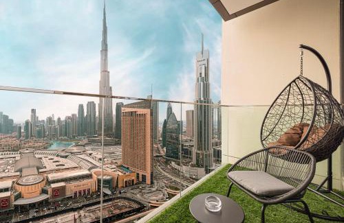 Bur Dubai Apartment | High-Floor Luxe 2BR Stunning Burj Khalifa & Fountain Views Direct Dubai Mall Access