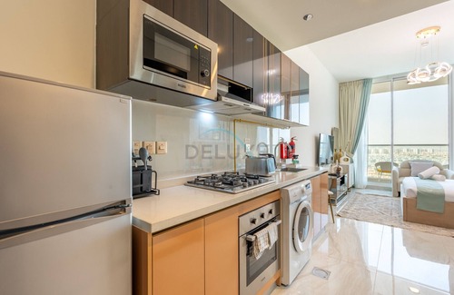 Dubai Apartment | High-Floor Studio with Community View and High-End Amenities, Gemz by Danube, Al Furjan