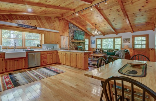Morganton Cabin | Hiker's Paradise! Secluded, 5 acre property. Hot tub, fire pit, game room!