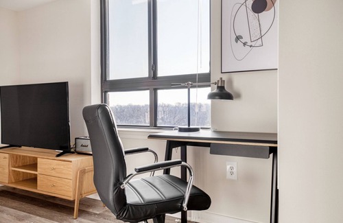 Pentagon City Apartment | Hip Pentagon City Studio w/W/D, Gym & Lounge, near Metro, by Blueground