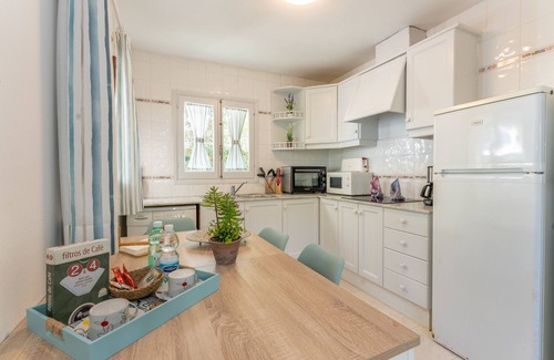 Cala Blanca Apartment | Holiday Apartment “Apartamento Delfín 1” with Pool, Terrace & WiFi; Parking Available in the Street