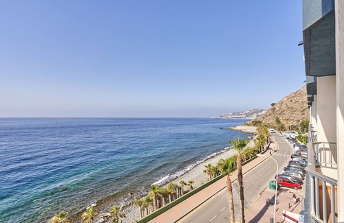 Almunecar Apartment | Holiday Apartment 'Epsilon 2 4f Primera Línea De Playa' with Sea View, Shared Pool & Wi-Fi