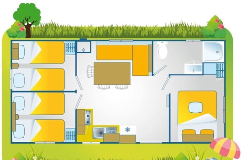 Rivabella House | Holiday complex La Masseria - Mobilehome Happy Premium (2357)