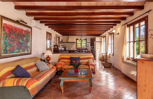 Santanyi Villa | Holiday Home Finca Es Turo with Mountain Views, Pool and Wi-Fi