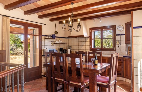 Santanyi Villa | Holiday Home Finca Es Turo with Mountain Views, Pool and Wi-Fi