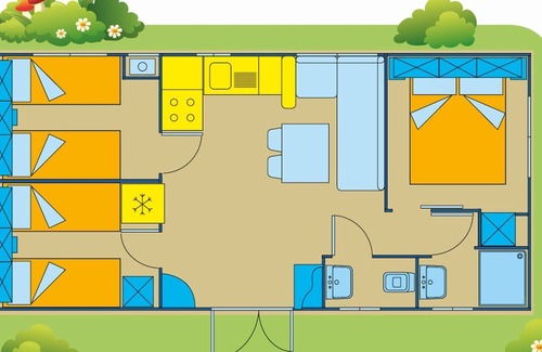 Rosolina Mare House | Holiday park Rosapineta - Mobilehome Happy Plus (2207)