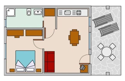 San Benedetto di Lugana House | Holiday village Camp del Garda - Magnolia 4pax (2533)
