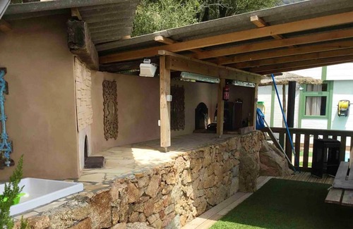 Olmeto Ski Chalet | Homerez - Chalet for 5 ppl. with swimming-pool, sea view and terrace at Olmeto