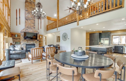 Steam Engine Meadows Cabin | Hot Tub, Game Room! 3-Story Brian Head Home