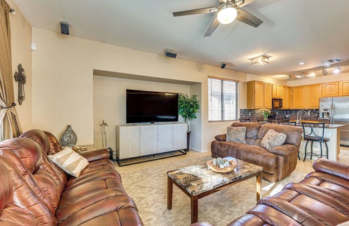 Estrella Mountain Ranch House | Hot Tub & Heated Pool: Home in Estrella Mtn Ranch