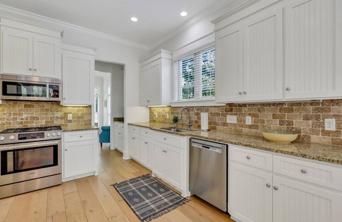 Saint Simons Island House | Houdini by the Sea! Heated Pool and Newly Landscaped Pool Area | Walk to Beaches and Village Area