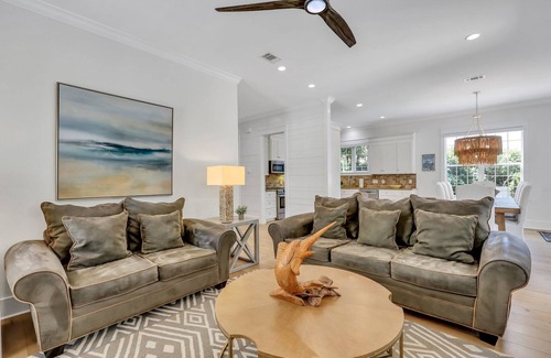 Saint Simons Island House | Houdini by the Sea! Heated Pool and Newly Landscaped Pool Area | Walk to Beaches and Village Area